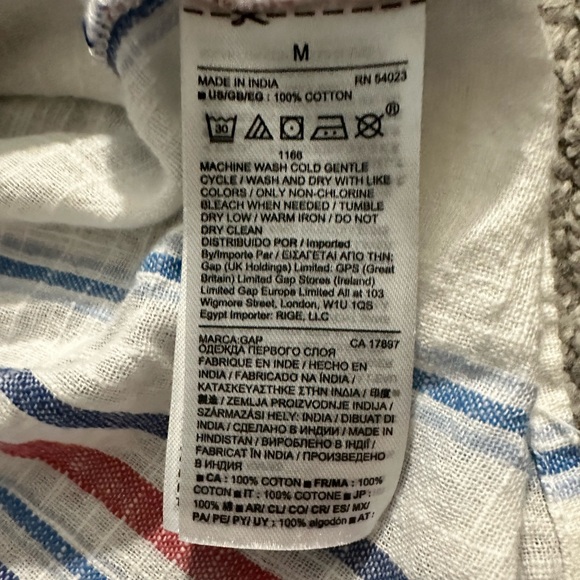 Gap Colorful Striped Crop Top with Straps - Picture 4 of 4